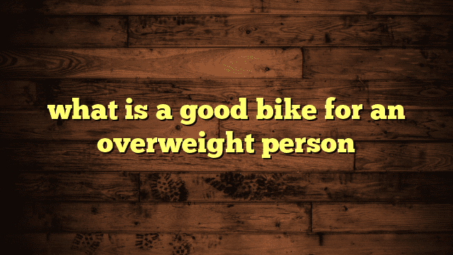 good bike weight